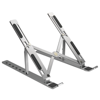 Charmount ergonómico ajustable portátil aleación de aluminio portátil soporte plegable Metal portátil soporte para ordenador portátil para el hogar Oficina