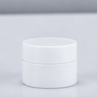Pot de crème en plastique blanc 5g, mini-flacon de voyage, échantillon de crème, pot vide pour onguent, flacon portable à large ouverture pour crème d'essai