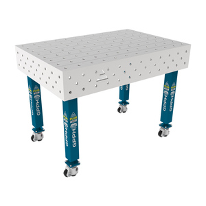Banc de soudage avec roues SteelPlus INOX GPPH 1.2x0.8mt épaisseur 12mm, trous 16mm - Product Image 1