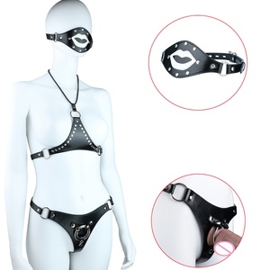 Conjunto de Bondage de Cuero PU para Arnés Compatible con Strap-On, Diseñado para Parejas Femeninas, Juguete Interactivo para el Bienestar Íntimo - Product Image 1