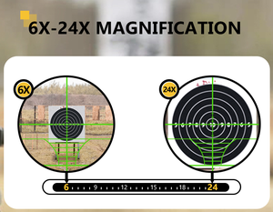 Ống ngắm tầm xa CVLIFE bán chạy nhất 6-24x50 AO, đèn đỏ xanh, ống kính 30mm, laser cao cấp dùng cho săn bắn chiến thuật, kèm vòng đỡ ống ngắm miễn phí - Product Image 3