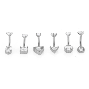 14G Stainless Steel <strong>Belly</strong> Button Rings Hypoallergenic Navel Piercing Jewelry Sexy Body Piercing Ombligo for Women - Product Image 2