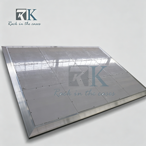 Piste de danse blanche pour intérieur et extérieur, utilisée pour décorer les mariages et les événements festifs - Product Image 1