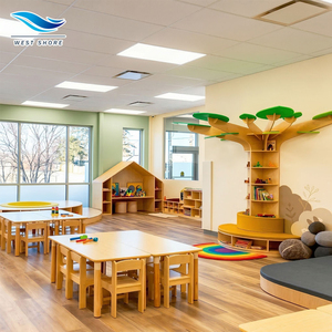 Montessori Pre-K Classroom Furniture Kid <b>Activity</b> <b>Table</b> Seating Cabinet Kindergarten Daycare Learning Center Nursery Equipment - Product Image 1