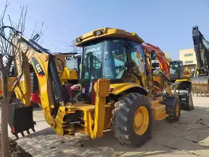 Harga murah bekas cat 420 420F2 backhoe loader CATERPILLAR digunakan backhoe kucing 420F traktor backhoe loader