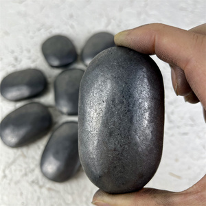 Commercio all'ingrosso di alta qualità di pietra di <span class=keywords><strong>Shungite</strong></span> di quarzo di <span class=keywords><strong>Shungite</strong></span> lucido pietra di palma per Fengshui - Product Image 3