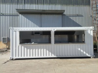 Maison préfabriquée modulaire en conteneur, maison extensible en conteneur, restaurant mobile en conteneur, bar et café avec cuisine complète en conteneur