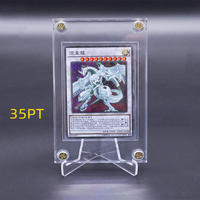 Étui de protection et de présentation en acrylique personnalisé pour cartes à collectionner TCG et sportives, 35PT, avec fixation à vis encastrée