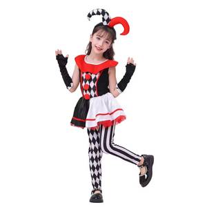 Costume de clown caméléon pour fille HP Kids Halloween, 100% polyester, parfait pour les jeux de rôle, les fêtes costumées et les mascarades - Product Image 4