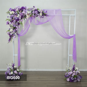 DKB Factory Wholesale Wedding Party Decoration Backdrop Artificial Flower Arch Purple Flower Arrangement - Product Image 3