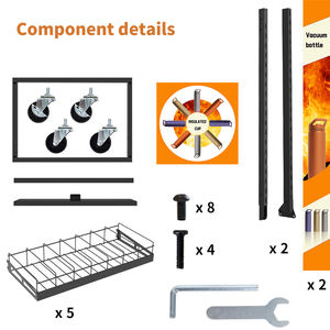 Espositore per tazza grande a 5 livelli da pavimento in piedi da 40 once - Product Image 6