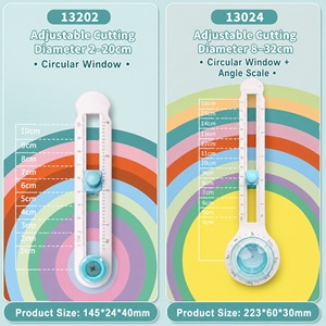 Coupe-papier <span class=keywords><strong>rotatif</strong></span> portable, coupe-cercle rond, <span class=keywords><strong>360</strong></span> degrés, A4, manuel, taille 4-12 pouces, mini coupe-papier pour scrapbooking - Product Image 2