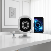 Analyseur de peau 3D intelligent professionnel avec IA, prise EU, 19 langues, 17 indicateurs de test, machine d'analyse de la peau du visage