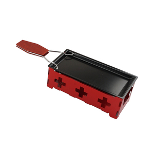 Ensemble de <span class=keywords><strong>raclette</strong></span> à fromage pour grillades Grille antiadhésive Mini planche à fromage BBQ Four au four Fer à repasser Plateau de fondoir à fromage suisse - Product Image 3