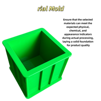 Moldes de Plástico ABS para Cubos de Hormigón, Bloques de Construcción de Hierro Fundido para Pruebas de Hormigón, Equipos de Prueba de Hormigón