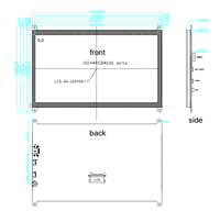 Écran LCD 10,1 pouces 1024*600 1280*800 IPS avec dalle tactile capacitive / Interface USB TFT LCD pour appareils Pi