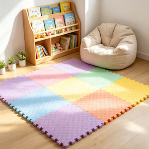 Faltbare Ineinandergreifende EVA-Schaumstoff-Trainingsmatte Rutschfeste <span class=keywords><strong>Puzzle</strong></span>-Bodenmatte Geräuschreduzierende Tragbare Heim-Fitnessmatte - Product Image 3