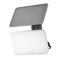 Lampe murale solaire tout-en-un avec détecteur de mouvement, température de couleur réglable 3000K-6500K, pour éclairage extérieur de chemins et de jardins