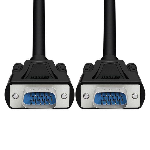 DETCH Black VGA 3+6 HD Cable 3M 1080P Male to Male Video VGA Cable Support Win7/8/10