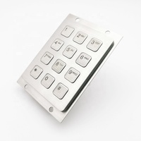 Teclado de Contraseña Integrado de Acero Inoxidable con Matriz de 12 Teclas, Resistente al Agua, Anti-vandalismo, Duradero, con Braille, IP65, para Personas Ciegas