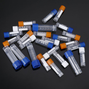 Langjian Cryogenic Tubes 5ml 1.8ml Plastic Graduated <b>Screw</b> Cap <b>Flat</b> Bottom Disposable For Lab Use - Product Image 1
