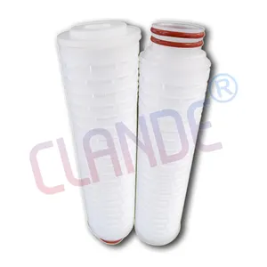 Hot High Quality High Efficiency 0.45 Micron Pes Pleated Filter Cartridge For Factory Wholesale Particle Removal