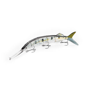 Hunthouse — leurre articulé en métal solide, appât <span class=keywords><strong>de</strong></span> type poisson nageur en 6 sections articulées, idéal pour la pêche au turlutte, 10,5 pouces, 55g, offre spéciale - Product Image 3