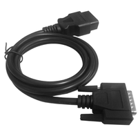 Câble d'extension automobile 1,5 m OBD2 mâle vers DB15 mâle OBDII