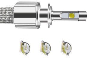 Bombillas de faro LED todo en uno 120W XHP70 H4 motocicleta H4 luz LED - Product Image 2