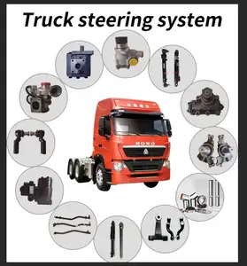 Sinotruk Howo Shacman damperli traktör kamyonları DZ95259470095 direksiyon sistemi parçaları kamyon gücü direksiyon dişli kutusu ağır kamyon için