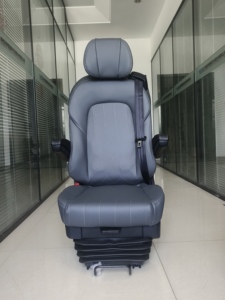 Asiento Giratorio de Cuero PU con Suspensión Neumática para Conductor de RV, 12V 24V, para Autocaravana, OEM ODM - Product Image 3