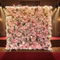 Bouquet floral moderne hautement réaliste SPR 5D Design, pivoine rose, rose, hortensia, décoration artificielle pour plafond et mur de mariage