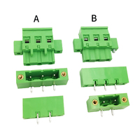 Terminal de cableado Componentes electrónicos 5,08mm 4P Terminales de conector hembra 300V10A Bloque de terminales enchufable de paso