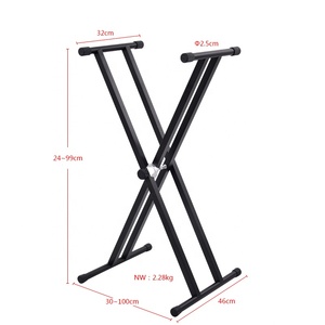 Soporte de <span class=keywords><strong>Teclado</strong></span> Doble X <span class=keywords><strong>para</strong></span> Piano, Directo de Fábrica Q-2XA, <span class=keywords><strong>para</strong></span> el Hogar y Actuaciones en Vivo - Product Image 2