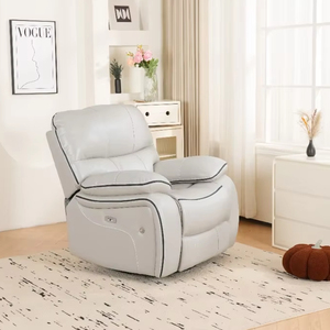 Ghế sofa thư giãn đơn bọc da kiểu Bắc Âu, có thể điều chỉnh điện, chất liệu da cao cấp thoáng khí, dành cho phòng khách. - Product Image 2