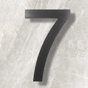 Nurlin katı pirinç 4-12 inç 10-30cm büyük sayı mektup kapı ev kamu siyah yüzer İmza açık ev numarası - Product Image 6