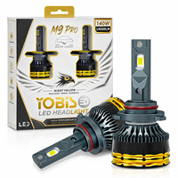 Ampoules de phares LED Canbus YOBIS 140W H11 9005 HB3 9006 HB4 H1 H4 H7 H13 9004 9007 blanches à tube de cuivre unique pour automobile