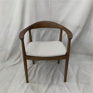 Chaise de restaurant en bois bon marché en gros DISHI, chaise de salle à manger en bois massif de noyer, <span class=keywords><strong>fauteuil</strong></span> Hans Wegner Kennedy - Product Image 4