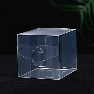 Boîte carrée transparente en plastique avec couvercle, sur mesure pour emballage cadeau et artisanat, en PVC, origine Wenzhou - Product Image 1