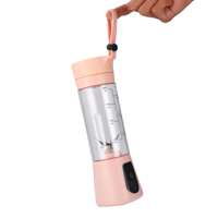 Groothandel USB Oplaadbare Elektrische Mini Persoonlijke Fruitpers Smoothie Extractor 6 Bladen Draagbare Blender Auto