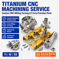 Servicio de Mecanizado CNC de Titanio, Fresado y Torneado CNC Personalizado, Piezas de Precisión de 5 Ejes, Aluminio, Acero Inoxidable, Fabricante OEM