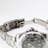 Montre mécanique automatique avec mouvement Nh35, cristal saphir, acier, étanche 5atm, livraison rapide