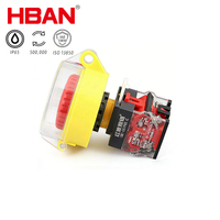 Bouton d'urgence HBAN Factory CE EN ISO 13850, interrupteur d'arrêt NC 22 mm pour panneau de sécurité d'ascenseur et stations de recharge