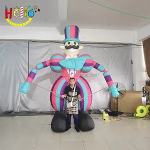 Centro comercial aniversario celebrando marioneta inflable Desfile De La Ciudad disfraz de payaso que camina inflable