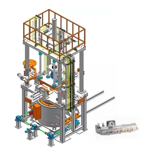 Boqiao A356 T6 Aluminium Gietproductie Zwaartekracht Gietmachine-Eenheid