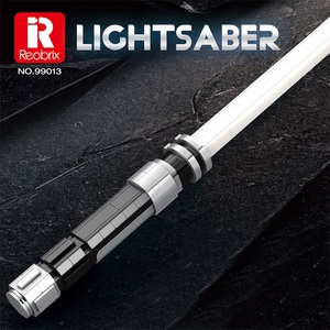 Ensemble de blocs de construction Reobrix 99013 <span class=keywords><strong>Sabre</strong></span> <span class=keywords><strong>laser</strong></span> blanc 606 pièces 95 cm Grande échelle Modèle de <span class=keywords><strong>sabre</strong></span> <span class=keywords><strong>laser</strong></span> science-fiction avec support d'exposition - Product Image 1