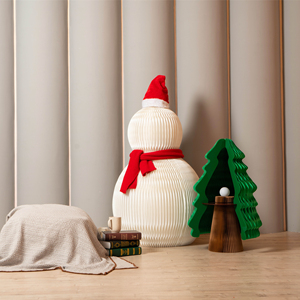 Pupazzo di Neve Natalizio Ihpaper Pieghevole e Facile da Assemblare, Decorazione Ecologica in Carta Kraft da 60 a 90 cm per Casa e Natale - Product Image 6