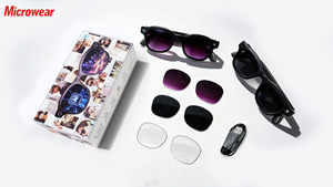 Lunettes de soleil intelligentes unisexes à dégradé de couleurs avec son surround stéréo, compatibles avec <span class=keywords><strong>iOS</strong></span> et Android, disponibles avec trois types de verres - Product Image 3