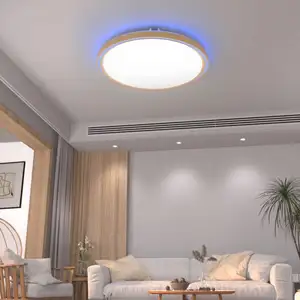 Đèn trần LED 6000K 4500K 3000K điều khiển từ xa chuyển đổi ba màu Dimmable ánh sáng thiết kế thông minh ngủ đêm LED trần ánh sáng