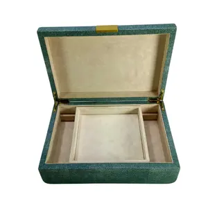 Rattan / Wicker/ Faux Shagreen Jewelry Packaging <b>Box</b> Necklace Jewelry Boxes from Viet Nam - Product Image 1